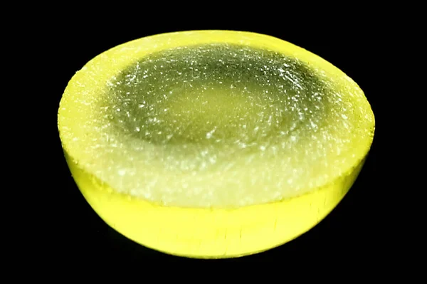 Natural Yellow Apatite Macro Photo Apatite — Stock Photo, Image