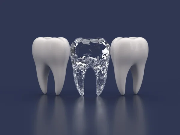 Najlepsze 3D ząb — Zdjęcie stockowe