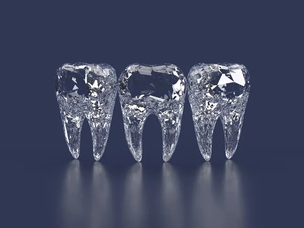 3D zębów diamond — Zdjęcie stockowe