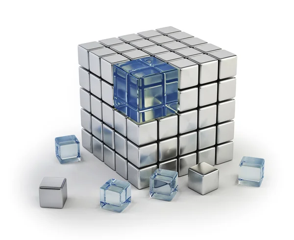 Cubo diverso — Foto Stock