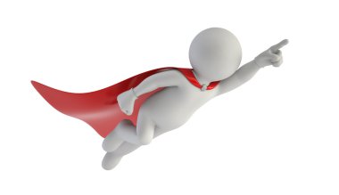 3d small people - Super man