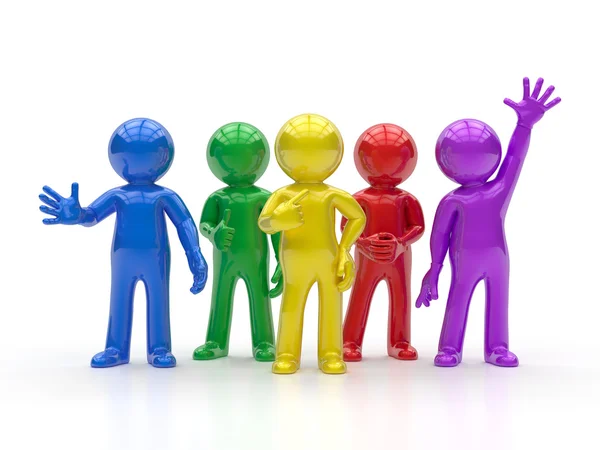 3d small people - best group — Stock Photo, Image