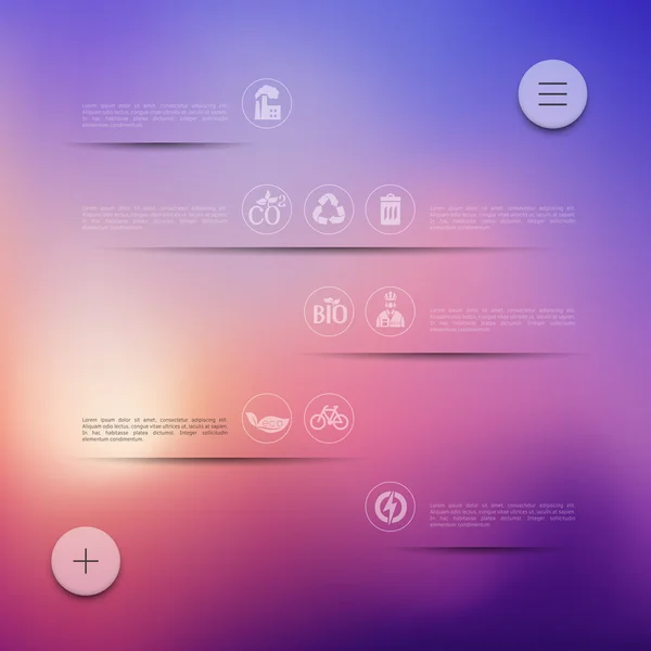 Infografía de ecología abstracta — Archivo Imágenes Vectoriales
