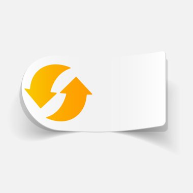 Turuncu okları etiket geri dönüşüm