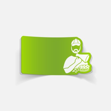 Green director icon clipart