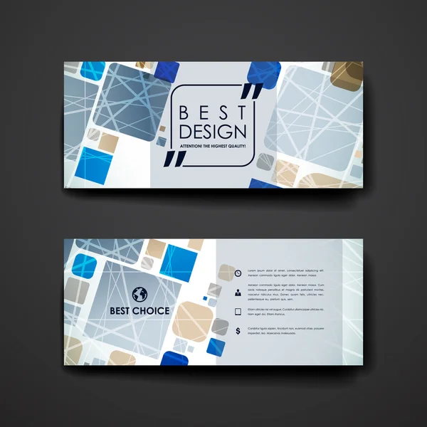 Modelos de banner de design moderno — Vetor de Stock