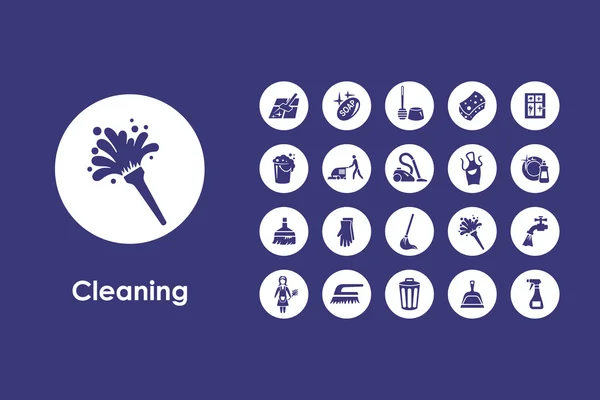 Cleaning simple icons — Stock Vector