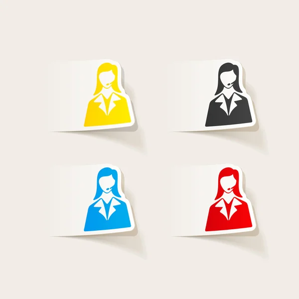 Telephone operators icons — Stock Vector