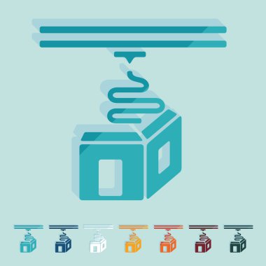 Düz tasarımı 3d printerlere harcama maddeler