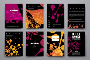 Dna molekülü stil broşürde set