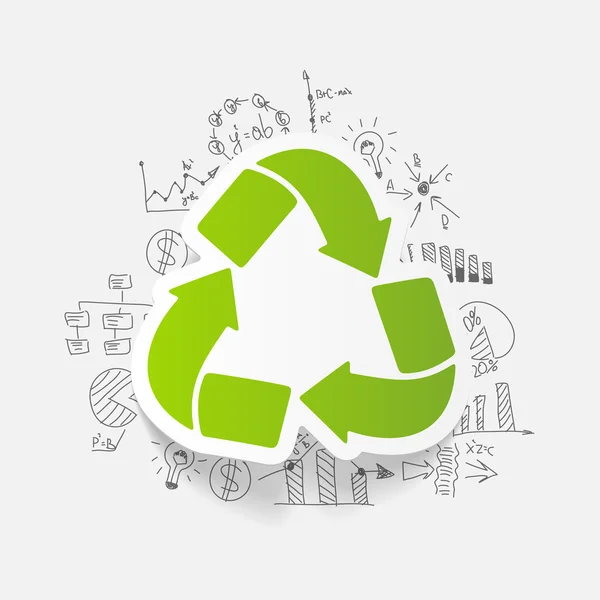 Geschäftsformeln mit Pfeil-Recycling — Stockvektor