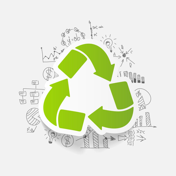 business formulas with arrow recycling