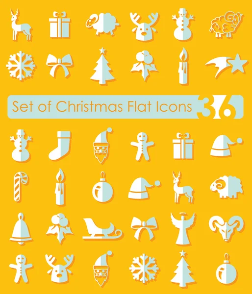 Set of Christmas icons — Stock Vector