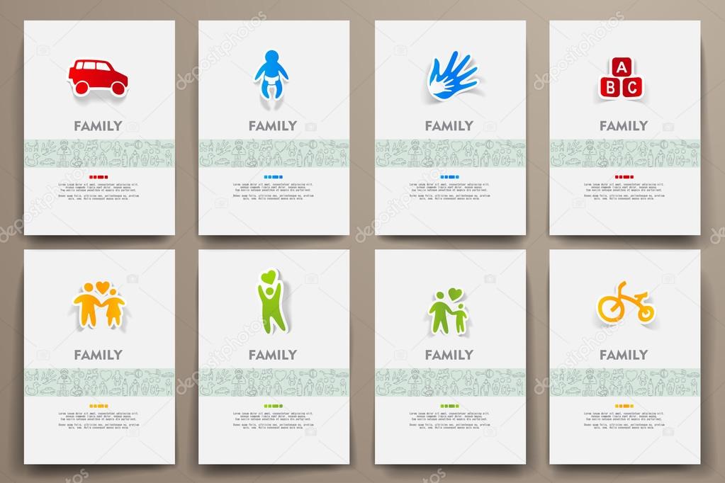 set  of family theme templates