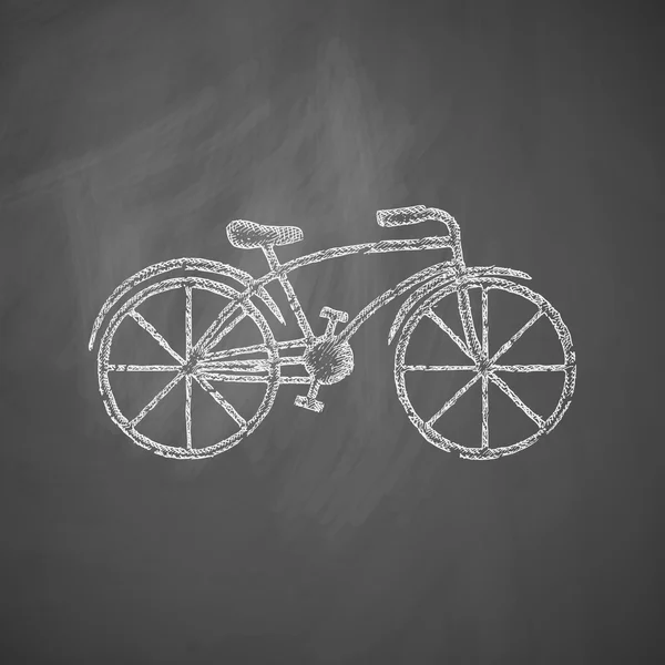 Icono de bicicleta dibujado — Vector de stock