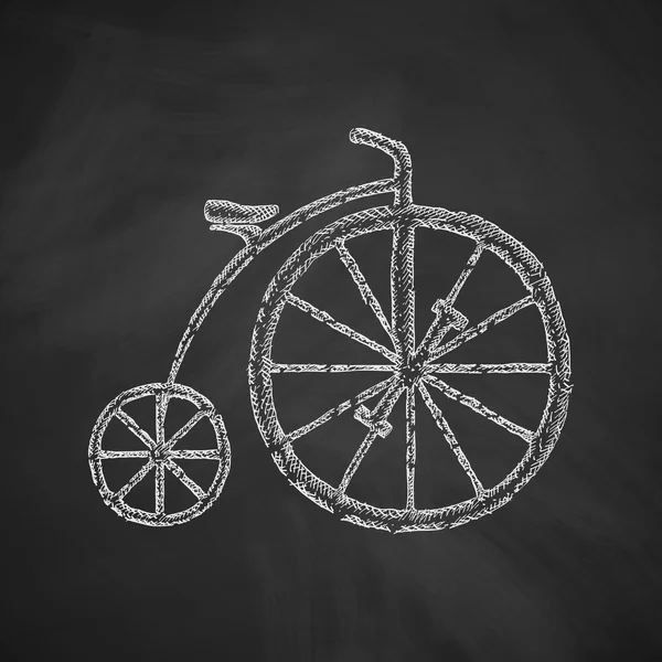 描かれた自転車アイコン — ストックベクタ