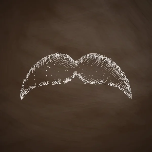 Icône de moustache adulte — Image vectorielle