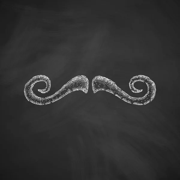 Icône de moustache adulte — Image vectorielle