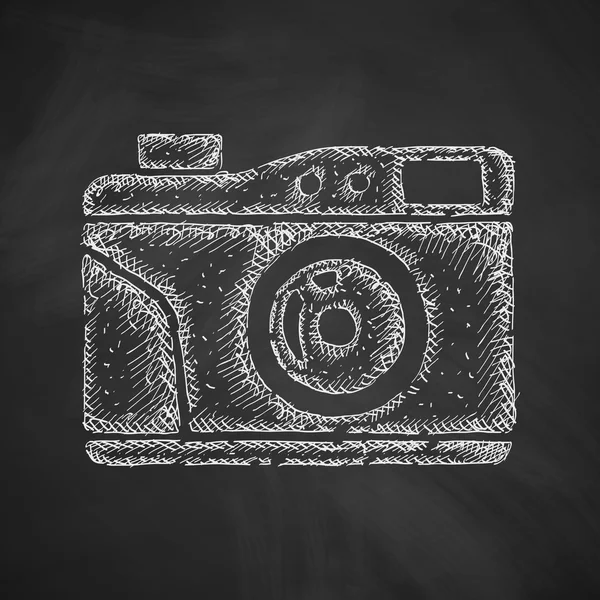 Icono de cámara fotográfica antigua — Vector de stock