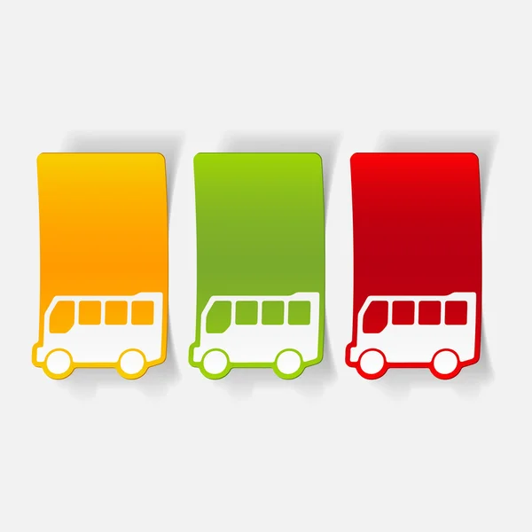 Bus design réaliste — Image vectorielle