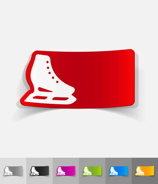 Patines diseño realista — Vector de stock