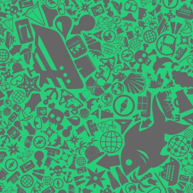 Deniz simgelerin desen