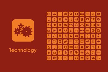 Teknolojisi basit simgeler kümesi