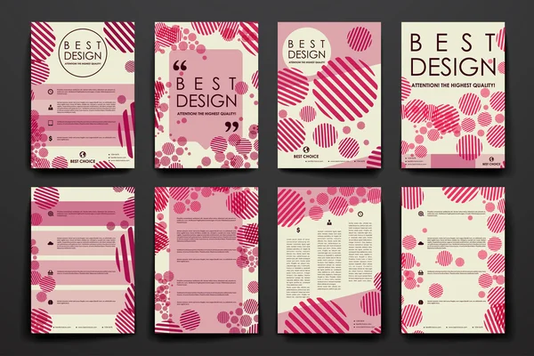 Set of abstract  design templates — Stock Vector