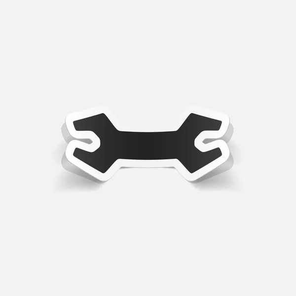 Realistic wrench design — Stock Vector