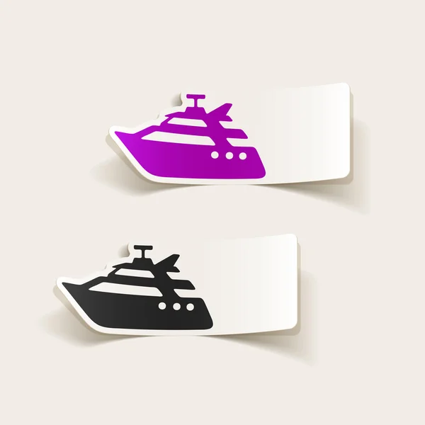 Realistické yacht design — Stockový vektor