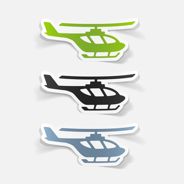 Diseño realista del helicóptero — Vector de stock