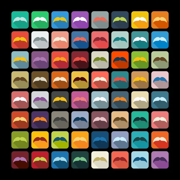 Moustache Conception plate — Image vectorielle