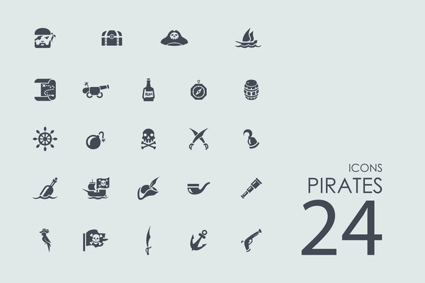 Набор пиратских иконок
