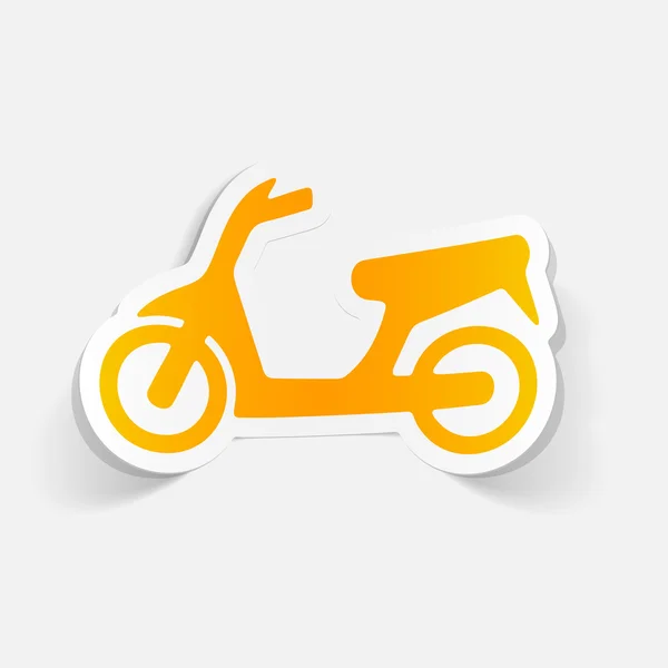 Elemento de diseño realista: scooter — Archivo Imágenes Vectoriales