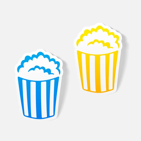 Realistiska designelement: popcorn — Stock vektor