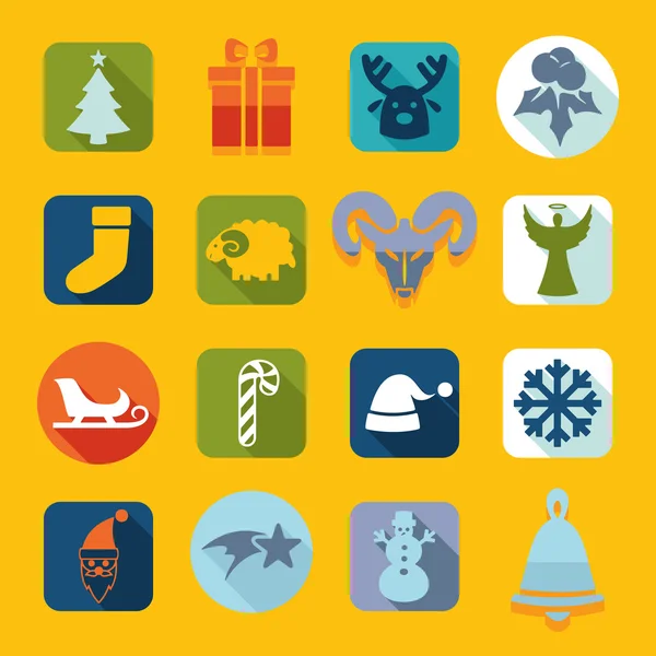 Conjunto de iconos de Navidad — Archivo Imágenes Vectoriales