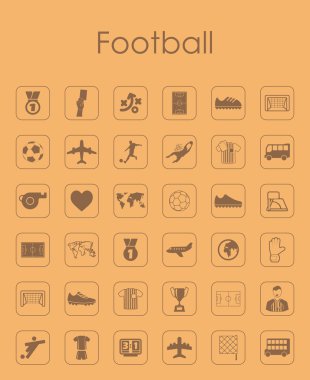 Futbol basit simgeler kümesi