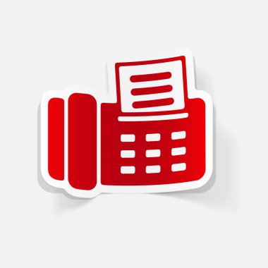 tasarım öğesi: Faks simgesi