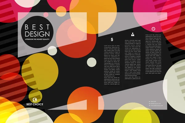 Set di brochure, modelli di poster design — Vettoriale Stock