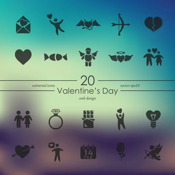 Set of Valentine's Day icons — Stock Vector