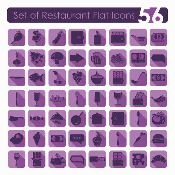 Set of restaurant icons — Stock Vector