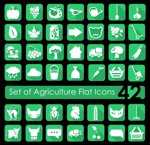 Set of agriculture icons — Stock Vector