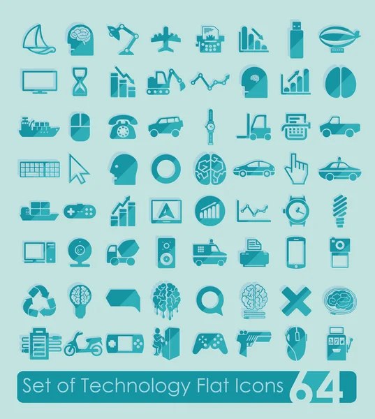 Set di icone della tecnologia — Vettoriale Stock