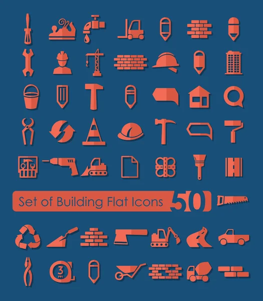 Set of building icons — Stock Vector