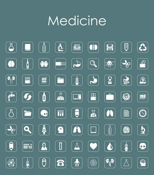Ensemble de médecine icônes simples — Image vectorielle