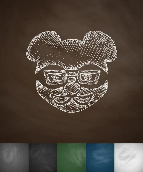 Hipster dierlijke pictogram. — Stockvector