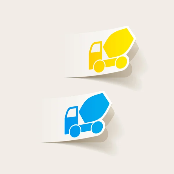 Cement Mixer  icons — Stock Vector