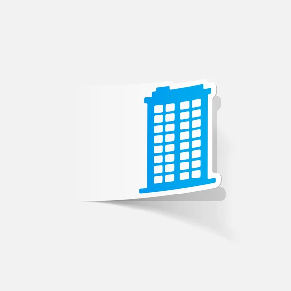 Ontwerpelement: gebouw pictogram — Stockvector