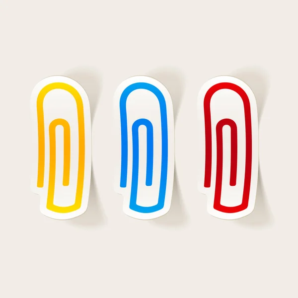 Paperclip pictogrammen — Stockvector