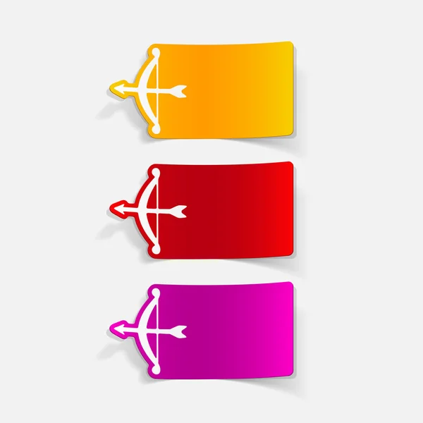 Elemento de diseño: iconos de tiro con arco — Vector de stock